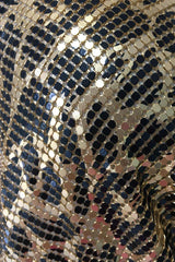 Gold metal mesh crop top - View 6 | TEVQA
