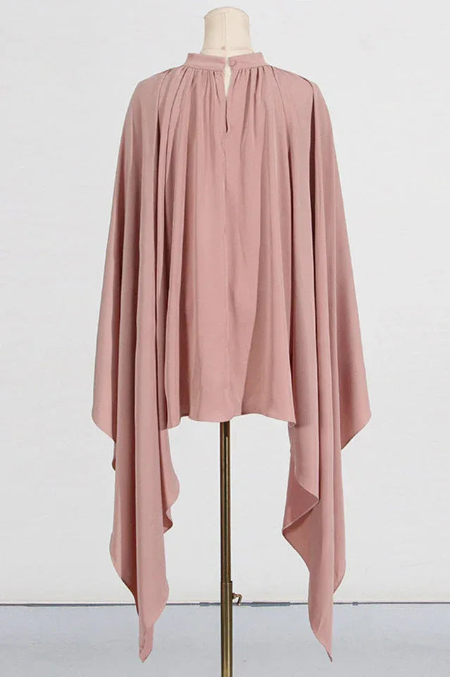 Ambrea Shawl Ruch Cutout Pants Set - TEVQA