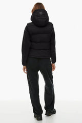 Cropped Puffer Vest with Matte Finish - View 12 | TEVQA