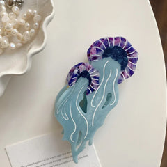 Ethereal Acetate Jellyfish Hair Claw Clip - View 12 | TEVQA