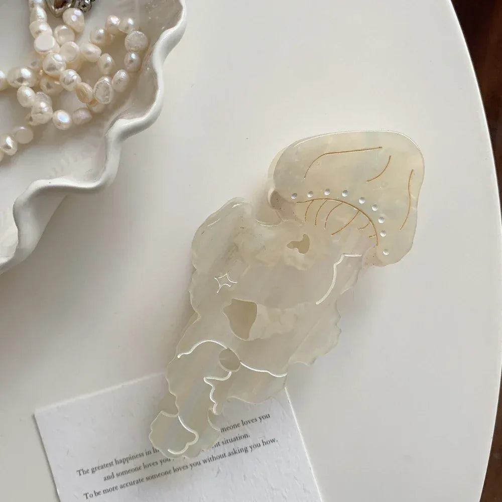 Ethereal Acetate Jellyfish Hair Claw Clip - View 11 | TEVQA