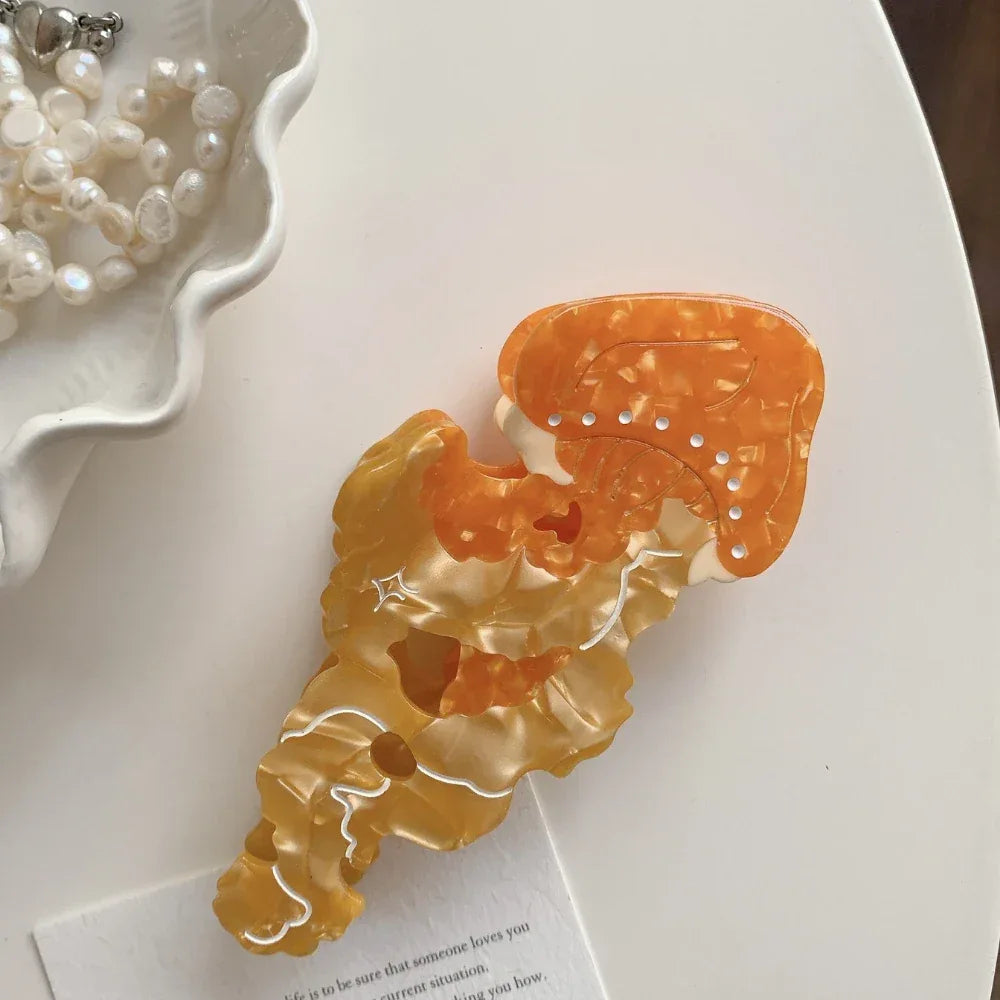 Ethereal Acetate Jellyfish Hair Claw Clip - View 10 | TEVQA