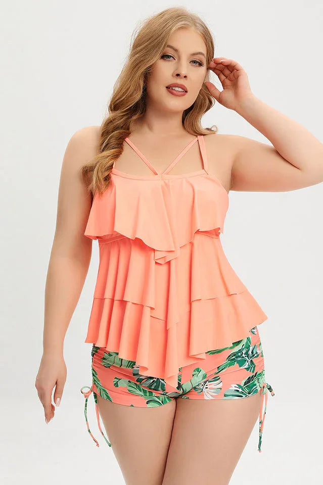 Plus size tankini swimsuit - View 7 | TEVQA