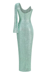 One Shoulder Slit Maxi Dress | Dress In Beauty