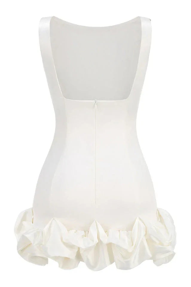 Backless Puff Dress - TEVQA