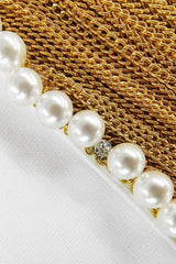 Pearl Embellished Chain Set - View 7 | TEVQA