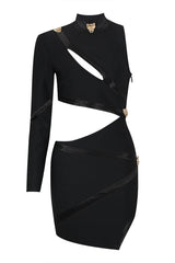 Nude One Shoulder Cutout Bandage Dress | Dress In Beauty