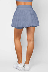 High Waist Ruffle Skort - View 8 | TEVQA