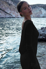 Quintina Plunging Back Maxi Dress