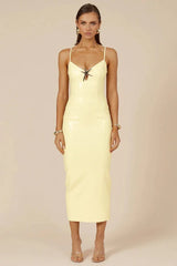 Sequined midi dress with dragonfly embellishment - View 9 | TEVQA
