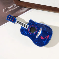 Large Acoustic Guitar Hair Claw Clip (4.5 Inch)