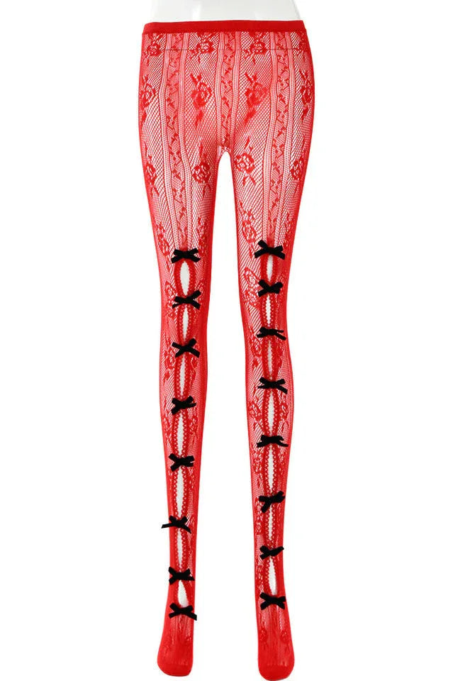 Next Level Sweetheart Lace Tights - TEVQA