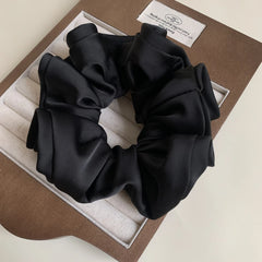Oversized Scalloped Satin Scrunchie (6.3 Inch)
