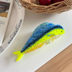 Large Acetate Sailfish Hair Claw Clip - View 9 | TEVQA