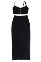 Floral Detail Two Piece Maxi Dress - View 6 | TEVQA