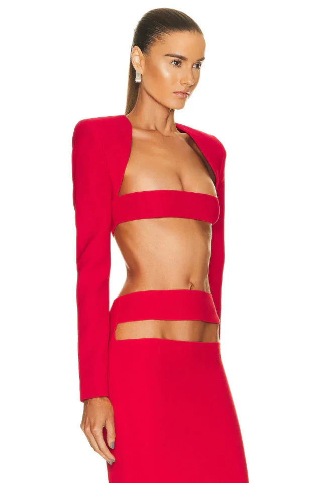 Amara Cutout Bandage Set - View 24 | TEVQA