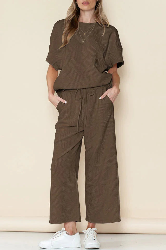 Textured Short Set - TEVQA