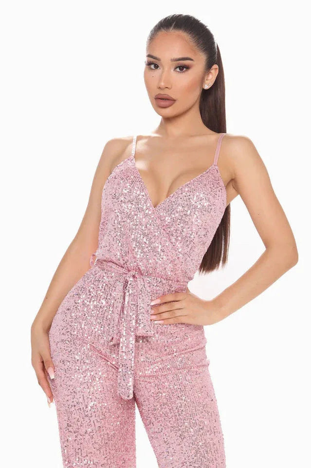 Sequin Jumpsuit - View 13 | TEVQA