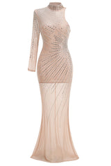 Halter Neck Crystal Embellished Gown | Dress In Beauty