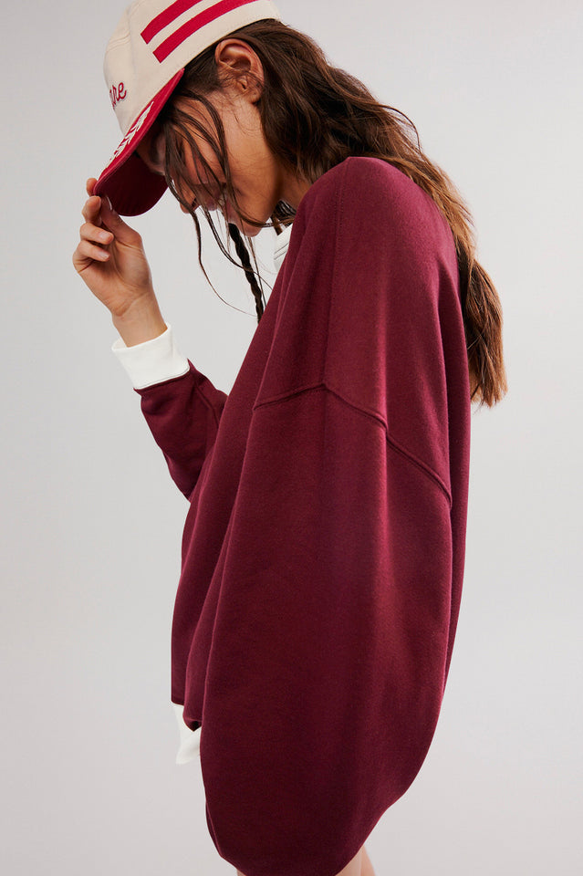 Contrast Dropped Shoulder Sweatshirt | Dress In Beauty