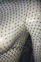 Crystal Diamond See Through Crop Top | Dress In Beauty