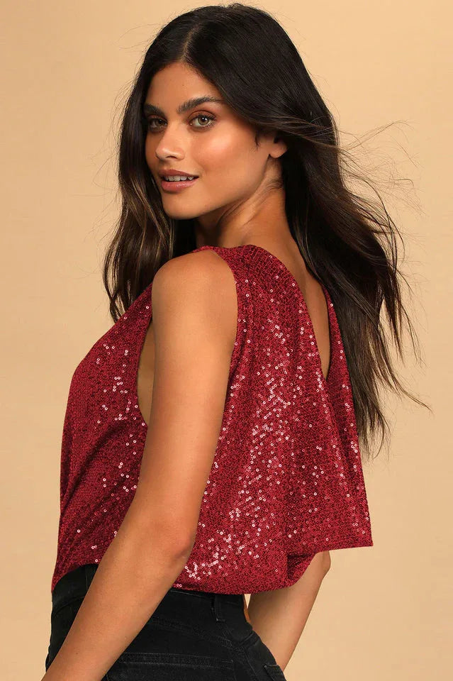 Evening of Wonder Sequin Bodysuit - View 6 | TEVQA