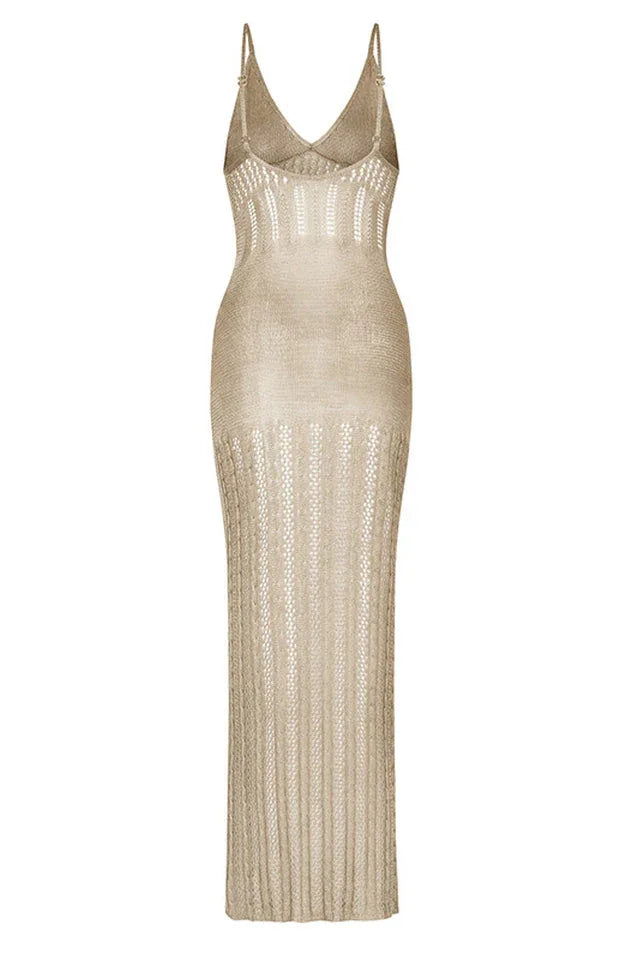 Knit maxi cover up dress - View 11 | TEVQA
