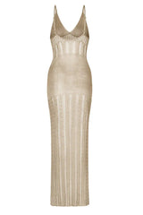 Knit maxi cover up dress - View 11 | TEVQA
