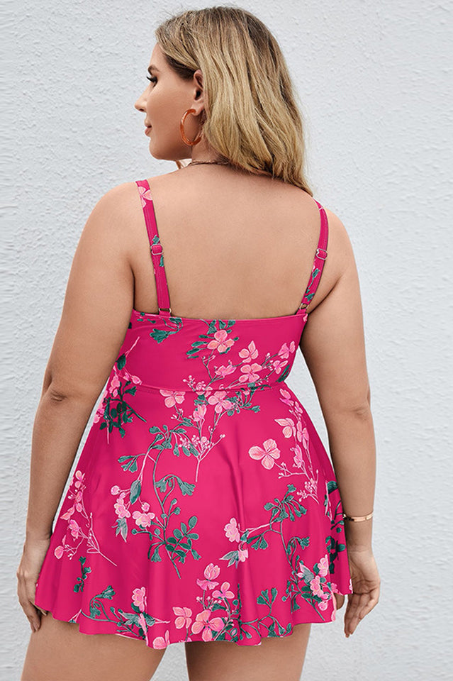 Floral Print Swim Dress With Shorts | Dress In Beauty