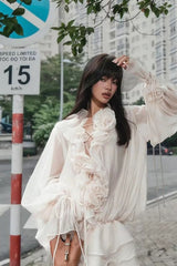 Olive Puff Sleeve Tiered Mini Dress | Dress In Beauty