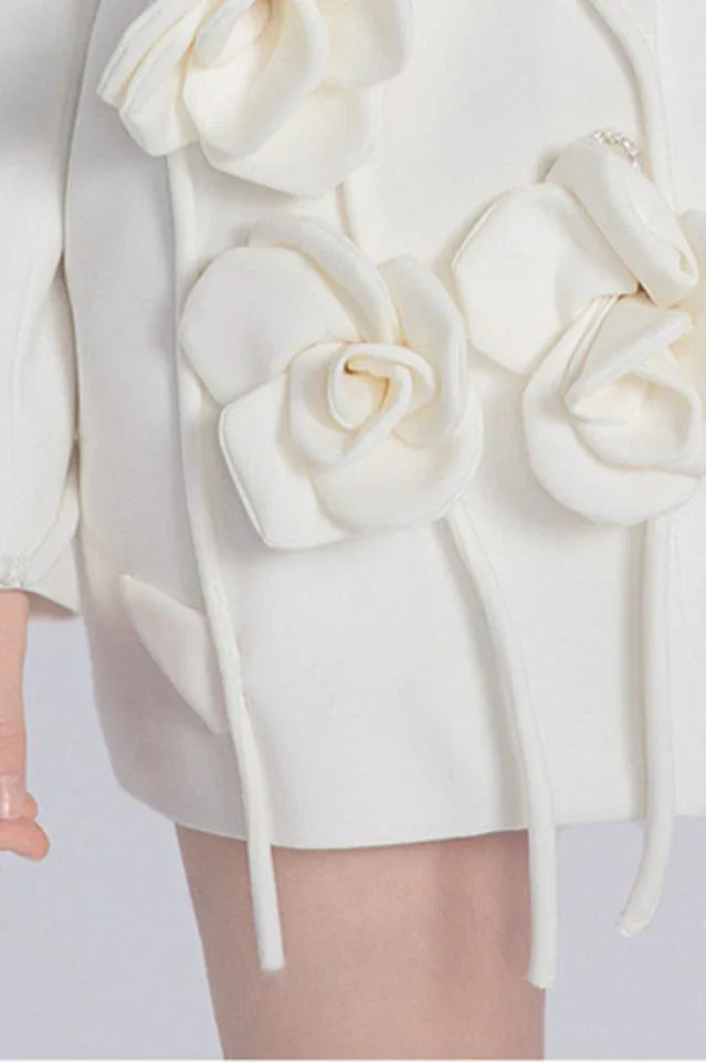 Bethany Flower Blazer Dress - View 8 | TEVQA