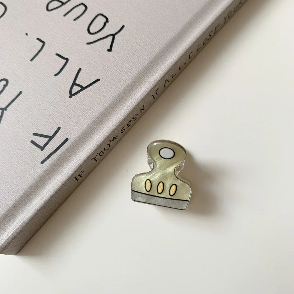 Whimsical "Kidcore" Mini Acrylic Hair Clip (1.2 Inch) - TEVQA