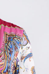 Paisley Print V-Neck Mini Dress With Belt | Dress In Beauty