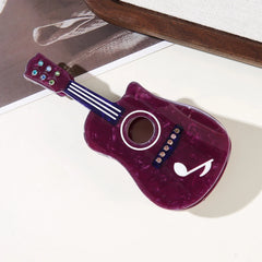 Large Acoustic Guitar Hair Claw Clip (4.5 Inch)