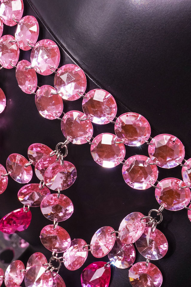 Theodore Net Rhinestone Body Chain Skirt Set | Dress In Beauty