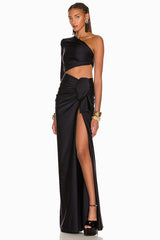 Gathered Single Shoulder Dress | Dress In Beauty