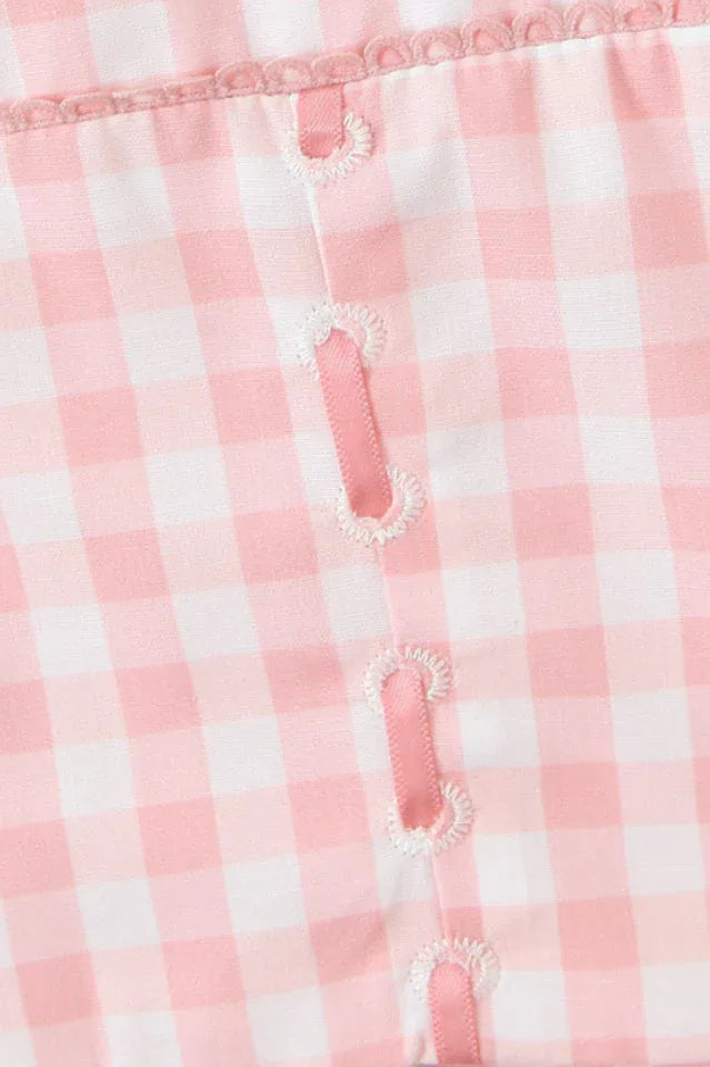 Gingham Corset Top - View 13 | TEVQA