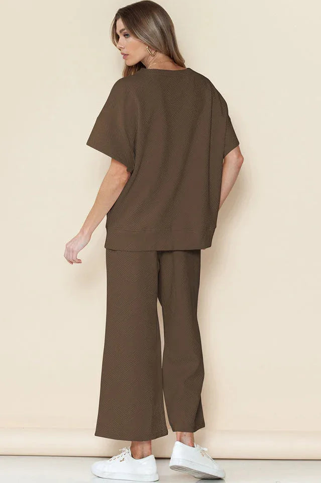 Textured Short Set - TEVQA
