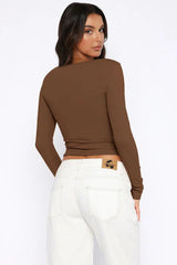Black Button-Up Knit Top - View 14 | TEVQA