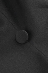 V Neck Lace Embellished Blazer - TEVQA