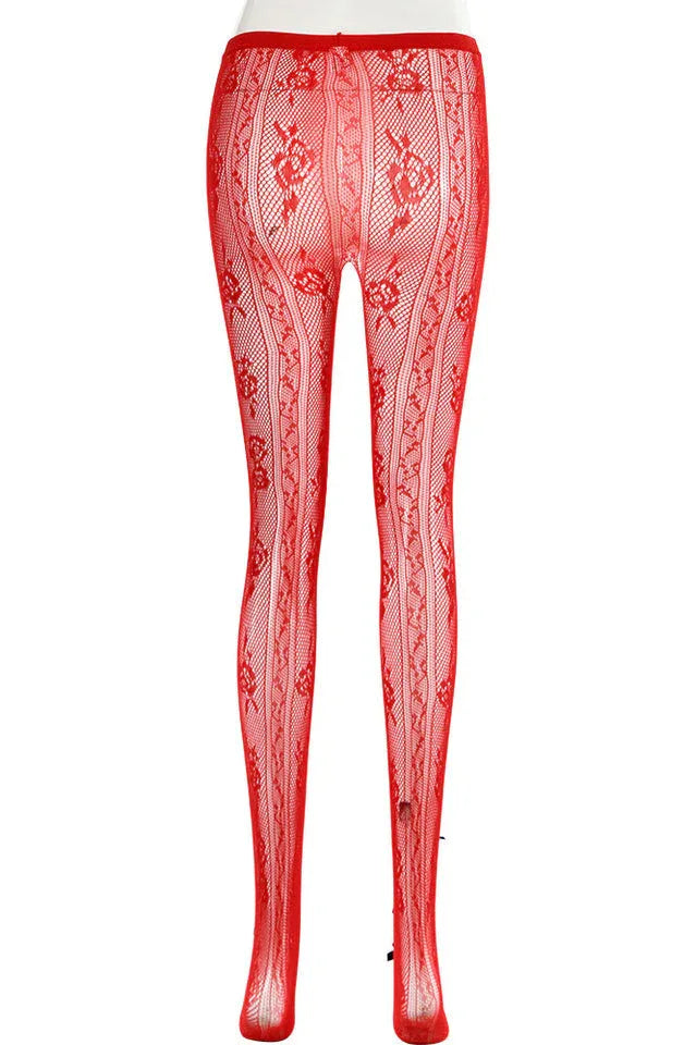 Next Level Sweetheart Lace Tights - TEVQA