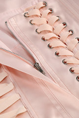 Arifah Floral Halter Neck Corset Skirt Set | Dress In Beauty