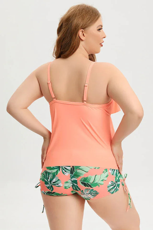 Plus size tankini swimsuit - View 8 | TEVQA