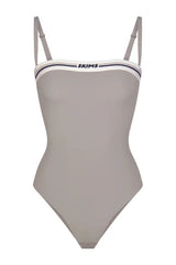 Logo Straight Neck Bodysuit | Dress In Beauty