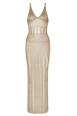 Knit maxi cover up dress - View 10 | TEVQA