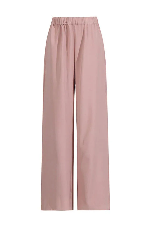 Ambrea Shawl Ruch Cutout Pants Set - TEVQA