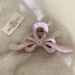 Elegant ribbon bow hair claw clip - View 7 | TEVQA