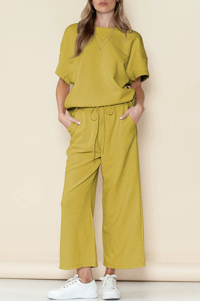 Textured Short Set - TEVQA