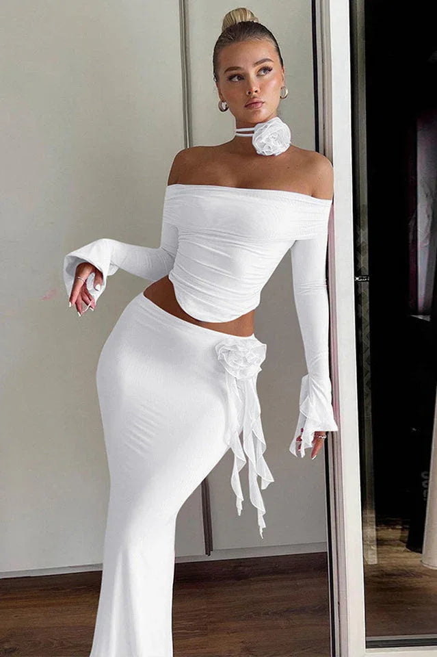 Deema Maxi Skirt Set - TEVQA
