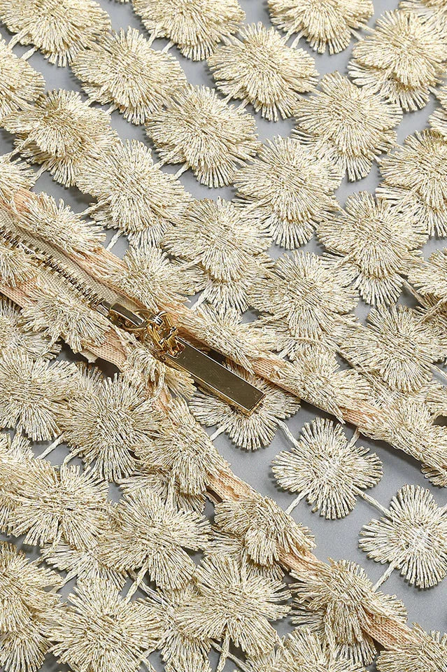 Saia Champagne Crochet Set - TEVQA